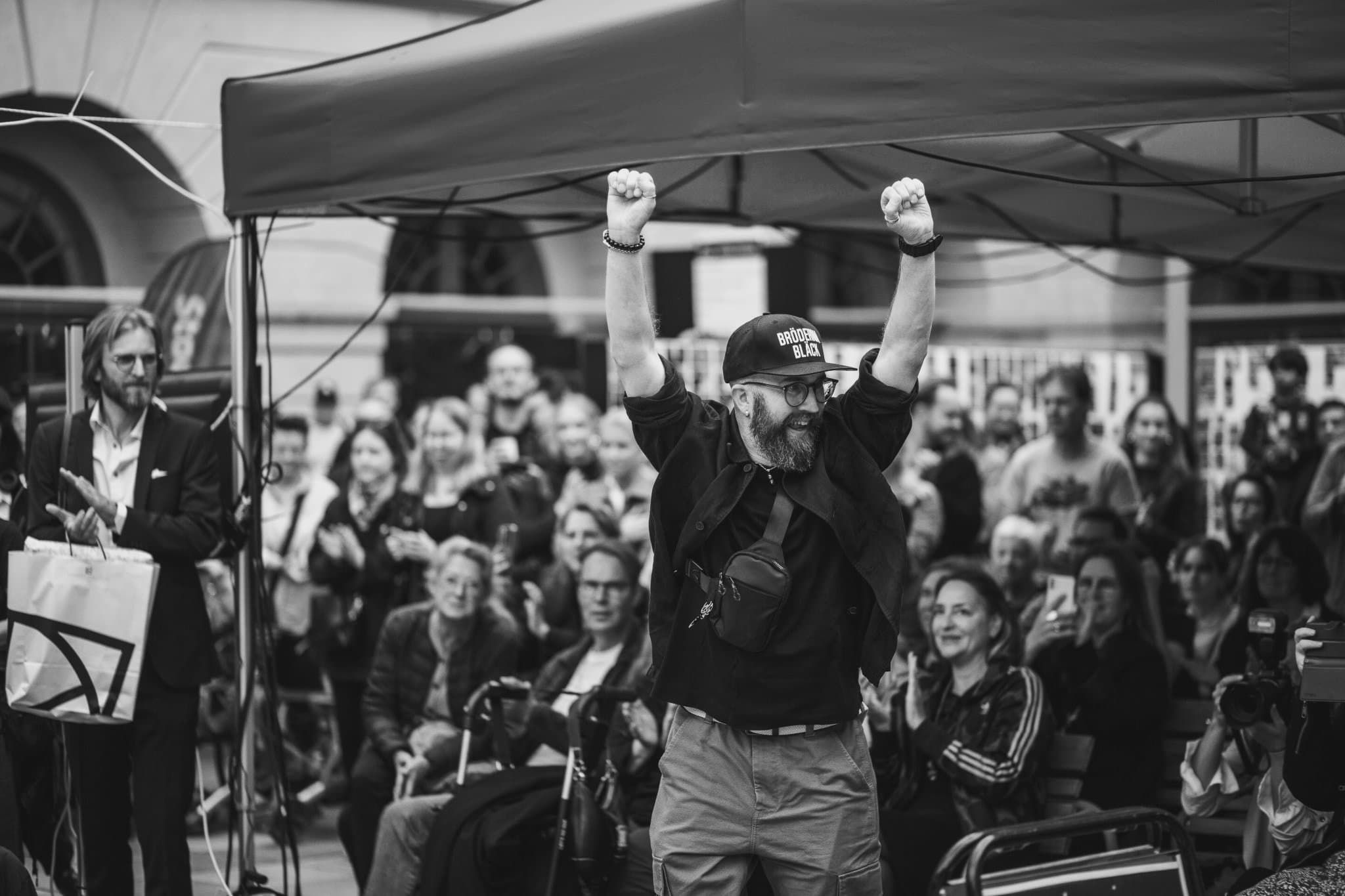 Participants and organizers during event check-in